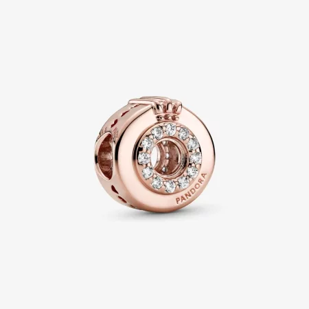 PANDORA Open Center Pavé Crown O Charm - 789059C01 PANDORA Open Center Pavé Crown O Charm - 789059C01