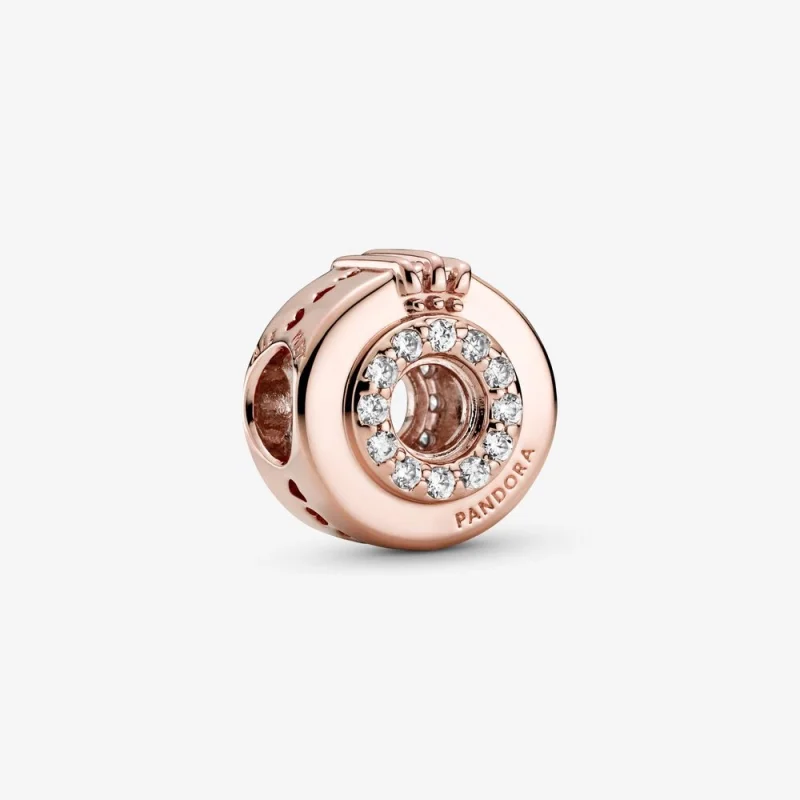 (image for) PANDORA Open Center Pavé Crown O Charm - 789059C01 - Product Image