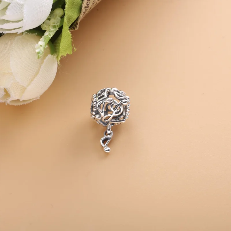 (image for) PANDORA Openwork Music Notes Charm - 798779C00 - View 2