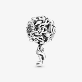 PANDORA Openwork Music Notes Charm - 798779C00