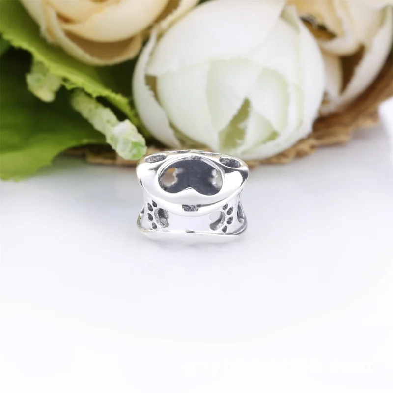 (image for) PANDORA Openwork Paw Print Charm - 798869C00 - View 4