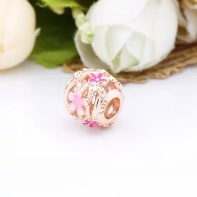 PANDORA Openwork Pink Daisy Flower Charm - 788772C01 PANDORA Openwork Pink Daisy Flower Charm - 788772C01