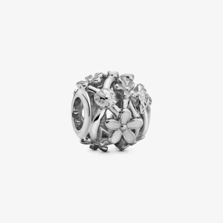 PANDORA Openwork Silver Daisy Flower Charm - 788772C02