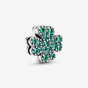 (image for) PANDORA Pavé Four-Leaf Clover Clip Charm - 798601C01