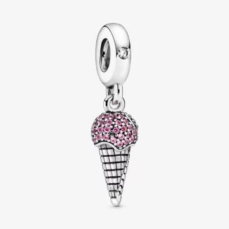PANDORA Pavé Ice Cream Cone Dangle Charm - 798801C01