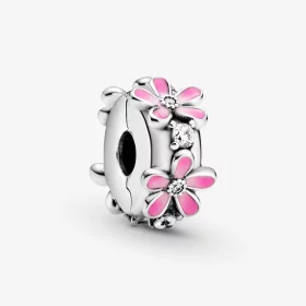 PANDORA Pink Daisy Flower Clip Charm - 798809C01 PANDORA Pink Daisy Flower Clip Charm - 798809C01