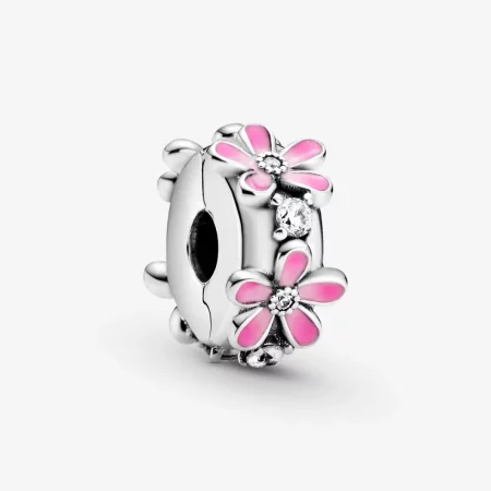 PANDORA Pink Daisy Flower Clip Charm - 798809C01