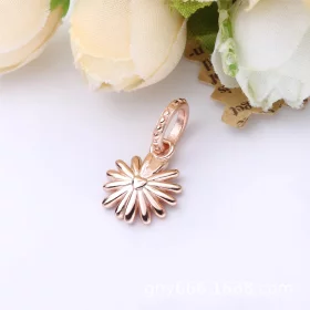 PANDORA Pink Daisy Flower Dangle Charm - 788771C01 PANDORA Pink Daisy Flower Dangle Charm - 788771C01