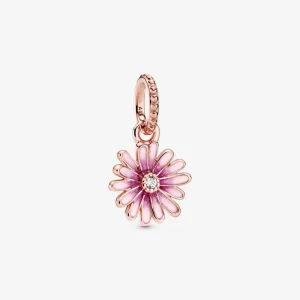 (image for) PANDORA Pink Daisy Flower Dangle Charm - 788771C01