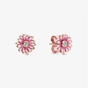 (image for) PANDORA Pink Daisy Flower Stud Earrings - 288773C01