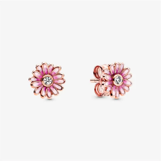 PANDORA Pink Daisy Flower Stud Earrings - 288773C01