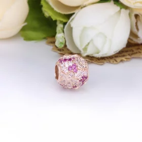 PANDORA Pink Pavé Daisy Flower Charm - 788797C01 PANDORA Pink Pavé Daisy Flower Charm - 788797C01