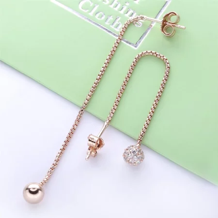 PANDORA Polished & Pavé Bead Dangle Earrings - 288325CZ