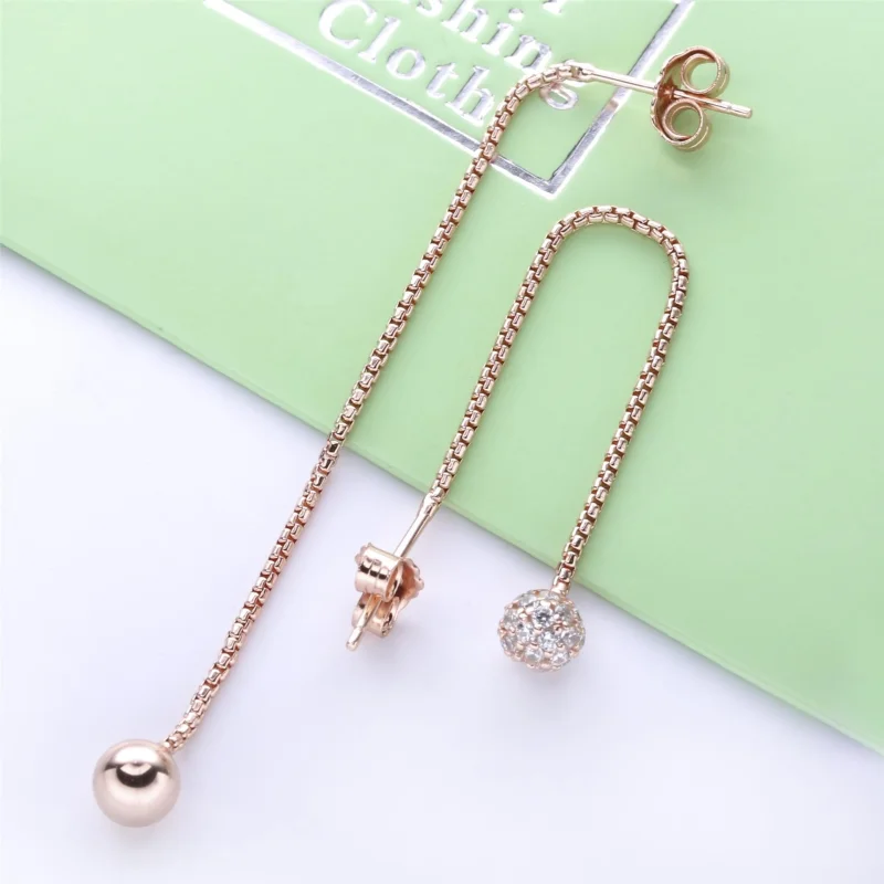 (image for) PANDORA Polished & Pavé Bead Dangle Earrings - 288325CZ - View 4