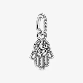PANDORA Protective Hamsa Hand Dangle Charm - 799144C00 PANDORA Protective Hamsa Hand Dangle Charm - 799144C00