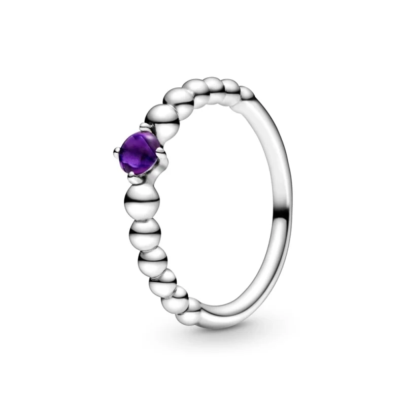 (image for) PANDORA Purple Beaded Ring - 198867C03 - Product Image