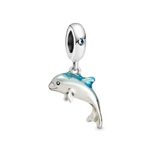 (image for) PANDORA Shimmering Dolphin Dangle Charm - 798947C01