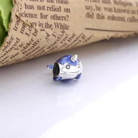 PANDORA Shimmering Narwhal Charm - 798965C01 PANDORA Shimmering Narwhal Charm - 798965C01