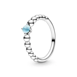 (image for) PANDORA Sky Blue Beaded Ring - 198867C07
