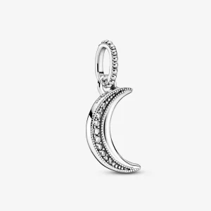 (image for) PANDORA Sparkling Crescent Moon Pendant - 399184C01