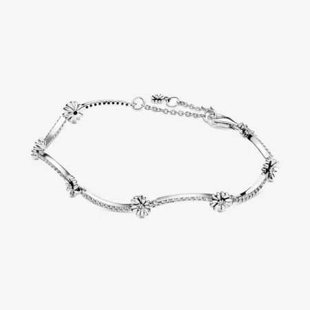 PANDORA Sparkling Daisy Flower Bracelet - 598807C01 PANDORA Sparkling Daisy Flower Bracelet - 598807C01