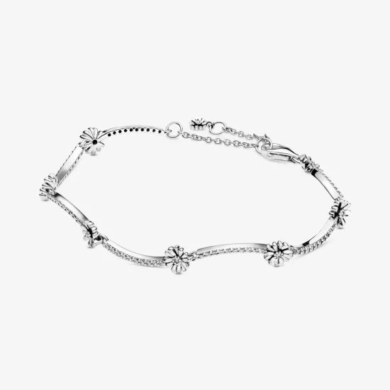 PANDORA Sparkling Daisy Flower Bracelet - 598807C01