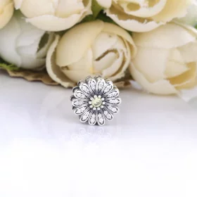 PANDORA Sparkling Daisy Flower Clip Charm - 798766C01 PANDORA Sparkling Daisy Flower Clip Charm - 798766C01