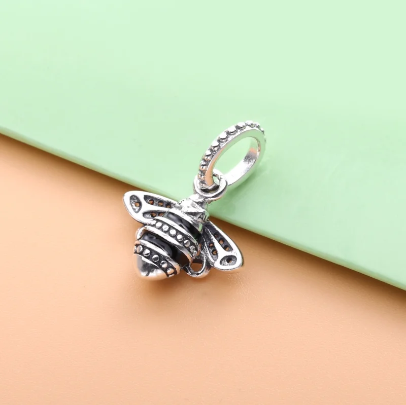 (image for) PANDORA Sparkling Queen Bee Pendant - 398840C01 - View 4