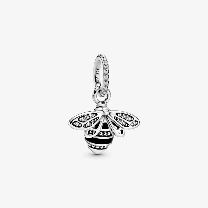 (image for) PANDORA Sparkling Queen Bee Pendant - 398840C01 - Product Image