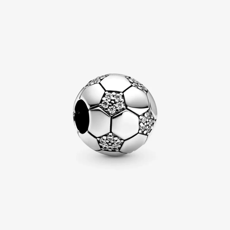 (image for) PANDORA Sparkling Soccer Charm - 798795C01 - Product Image