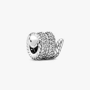 (image for) PANDORA Sparkling Wrapped Snake Charm - 799099C01