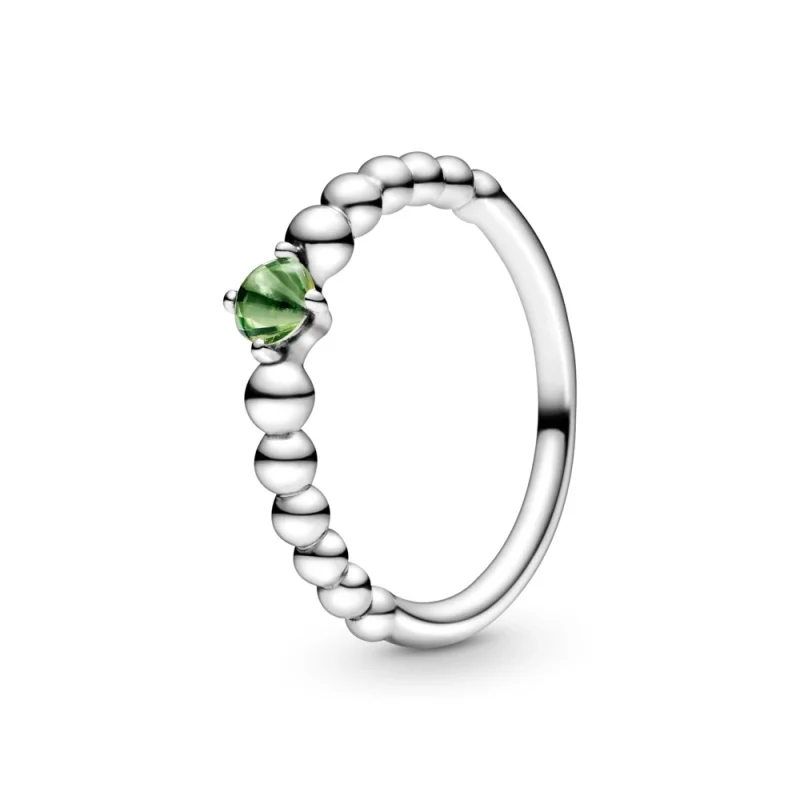(image for) PANDORA Spring Green Beaded Ring - 198867C10 - Product Image