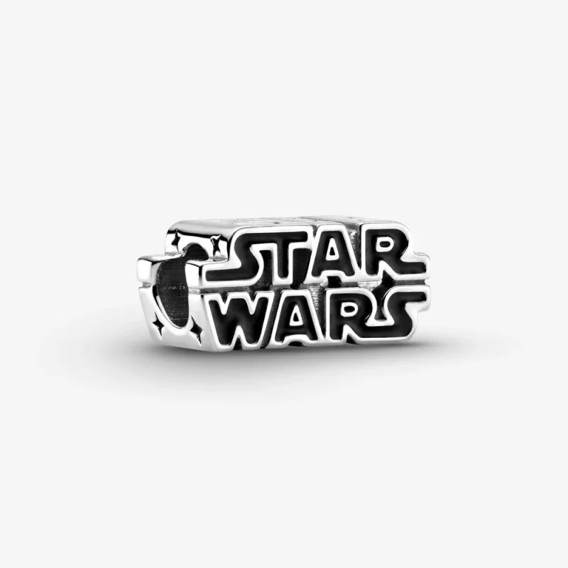 (image for) PANDORA Star Wars Silver 3D Logo Charm - 799246C01 - Product Image