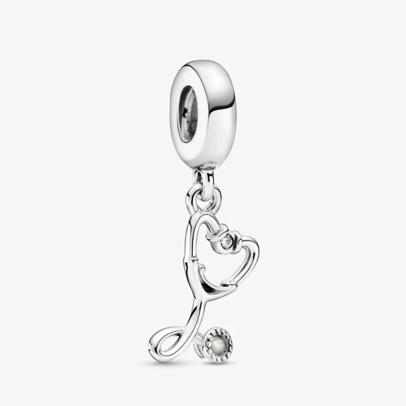 (image for) PANDORA Stethoscope Heart Dangle Charm - 799072C01 - Product Image