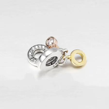 PANDORA Triple Monogram & Logo, Clear Cz - 769044C01