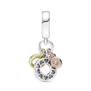 (image for) PANDORA Triple Monogram & Logo Dangle, Clear Cz - 769044C01