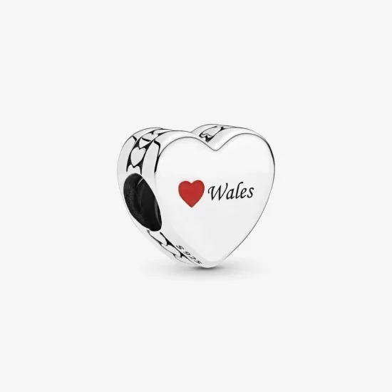 PANDORA Wales Love Heart Charm - 792015_E008