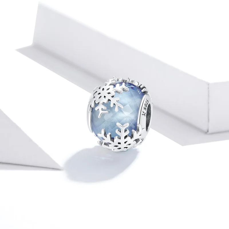 (image for) Pandora Style Crystal Snowflake Charm - SCC1666 - View 2