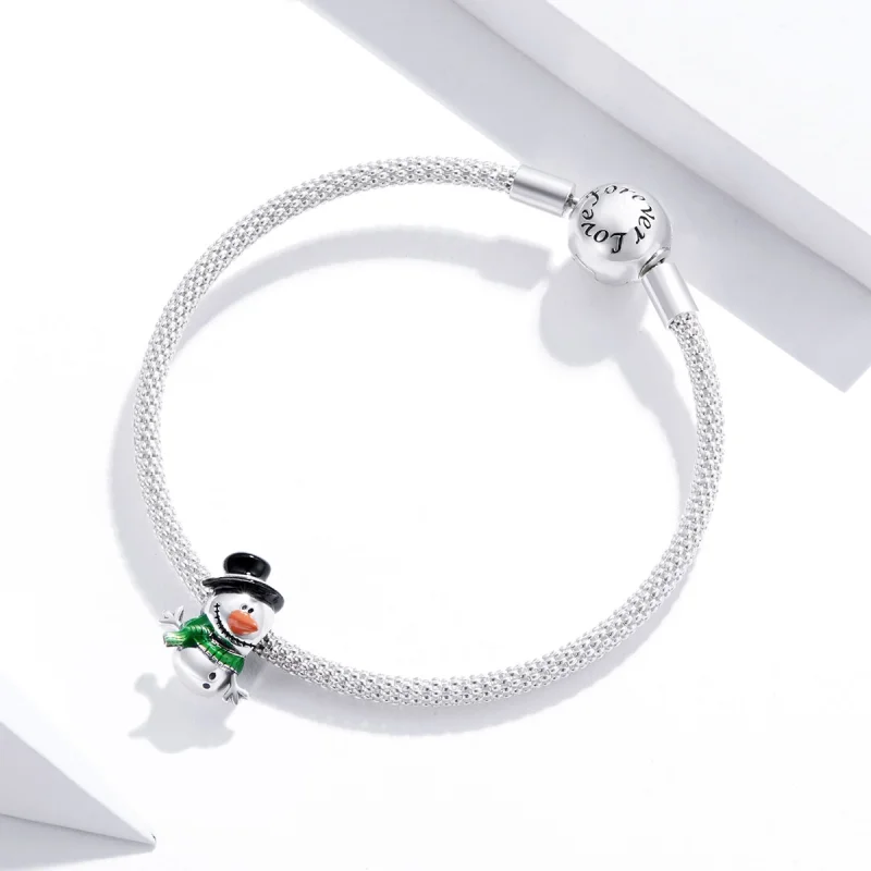 (image for) Pandora Style Little Snowman Charm - SCC1665 - View 3