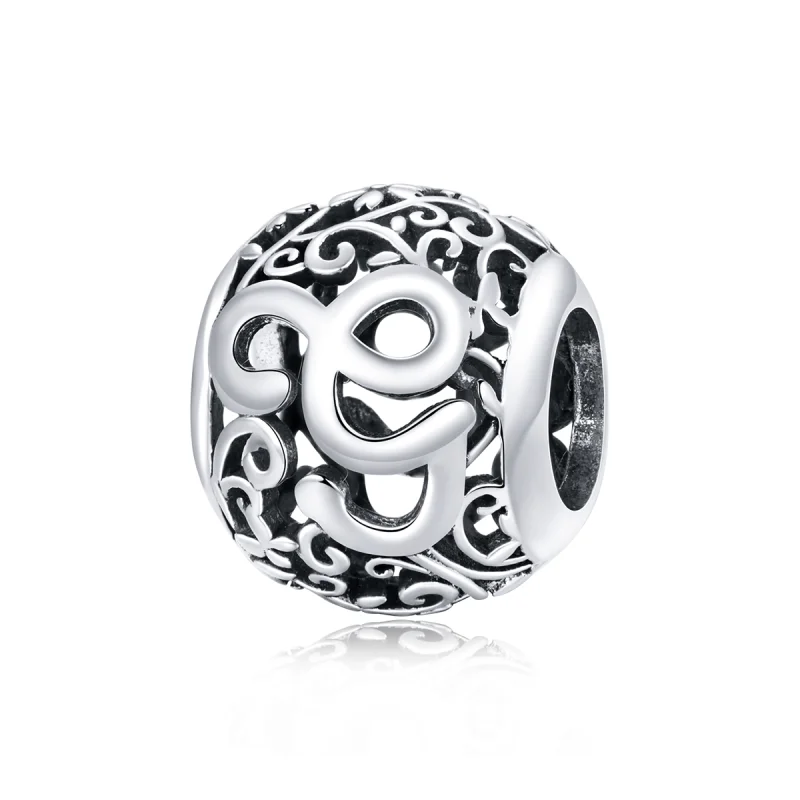 (image for) Pandora Style Openwork Flower Letter G Charm - SCC1444-G - Product Image