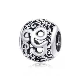 Pandora Style Openwork Flower Letter G Charm - SCC1444-G Pandora Style Openwork Flower Letter G Charm - SCC1444-G