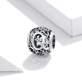 Pandora Style Openwork Flower Letter Q Charm - SCC1444-Q Pandora Style Openwork Flower Letter Q Charm - SCC1444-Q