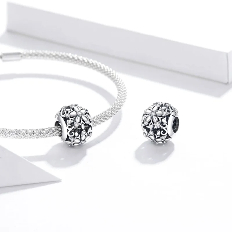 (image for) Pandora Style Openwork Snowflakes Charm - SCC1651 - View 4