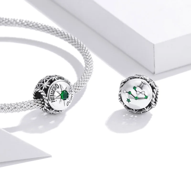 (image for) Pandora Style Shining Gemini Charm - SCC1725-7 - View 3