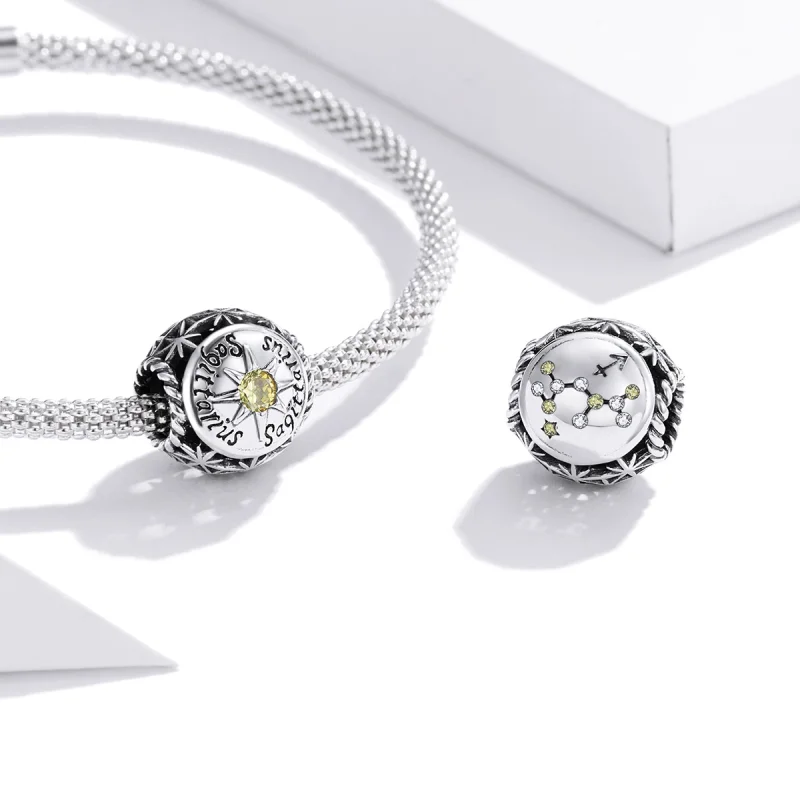 (image for) Pandora Style Shining Sagittarius Charm - SCC1725-9 - View 3