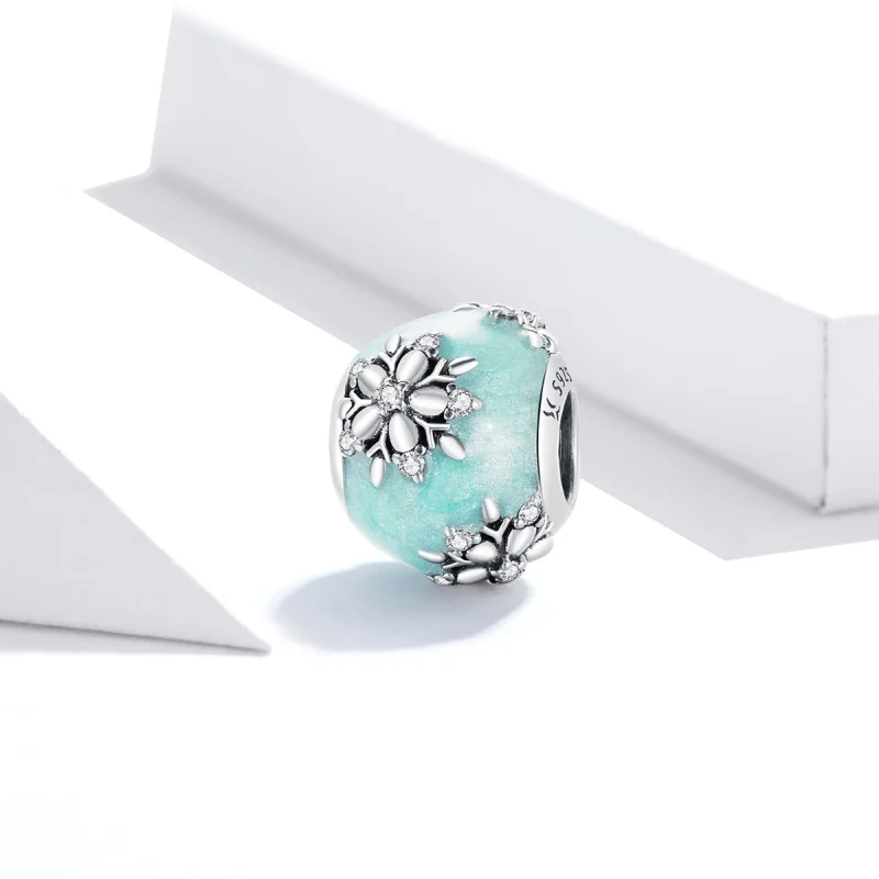 (image for) Pandora Style Shiny Snowflakes Charm - SCC1650 - View 2