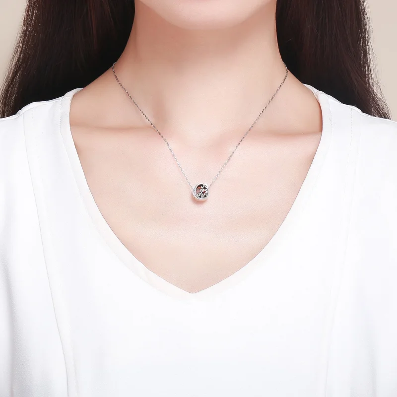 (image for) Pandora Style Sparkling Pavé Flower Letter C Charm - BSC030-C - View 5