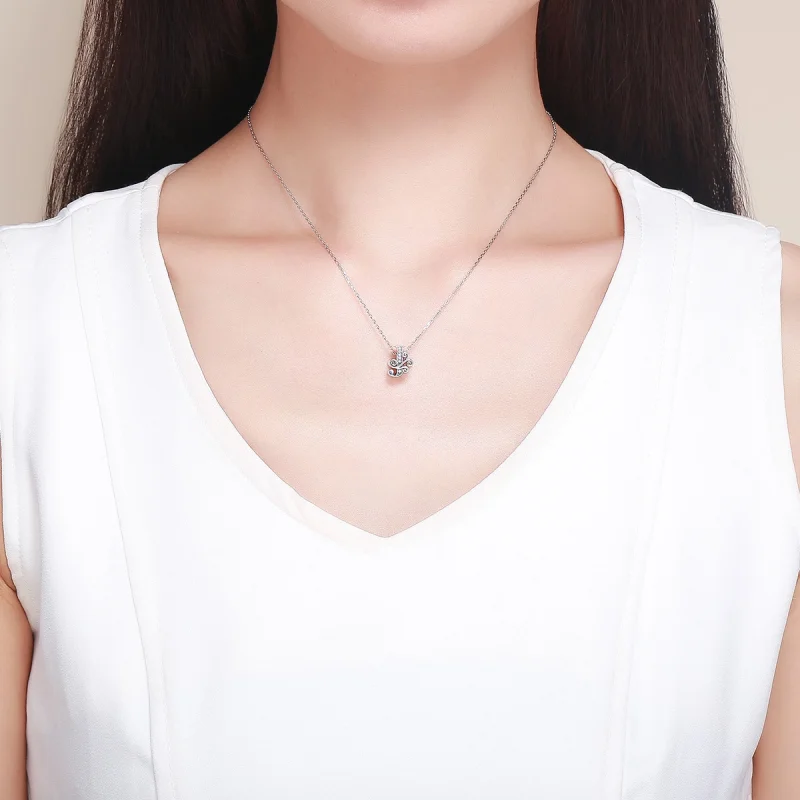 (image for) Pandora Style Sparkling Pavé Flower Letter J Charm - BSC030-J - View 5