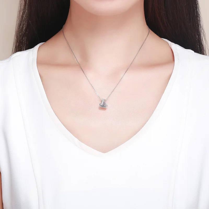 (image for) Pandora Style Sparkling Pavé Flower Letter L Charm - BSC030-L - View 5