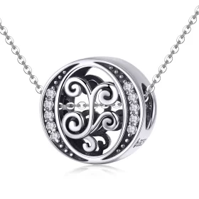 Pandora Style Sparkling Pavé Flower Letter O Charm - BSC030-O Pandora Style Sparkling Pavé Flower Letter O Charm - BSC030-O